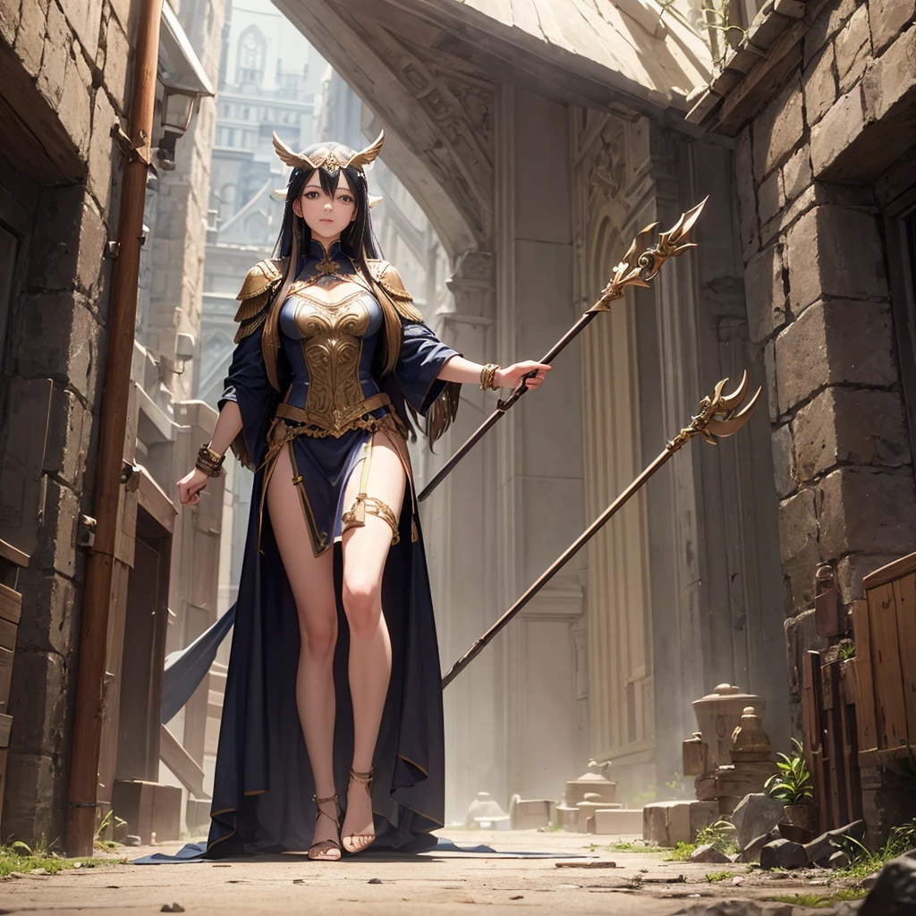high details, best quality, 8k, [ultra detailed], masterpiece, best quality, (extremely detailed), dynamic angle, ultra wide shot, RAW, photorealistic, fantasy art, beautiful female human druid her eagle in an oasis in the desert, female human (1.4 intricate details, Masterpiece, best quality) epic fantasy human druid (1.4 intricate details, Masterpiece, best quality) epic flying eagle (1.6 intricate details, Masterpiece, best quality), full human body, [[anatomically correct]]. dynamic position (1.5 intricate details, Masterpiece, best quality) flying gold eagle (1.6 intricate details, Masterpiece, best quality) in desert background (1.5 intricate details, Masterpiece, best quality), a human female wearing leather clothes, desert clothing, holy symbol (1.4 intricate details, Masterpiece, best quality), leather boots, thick hair, long hair, dark hair, tan skin intense eyes, desert background (intense details), an oasis in the background palm trees and small spring(1.4 intricate details, Masterpiece, best quality), divine light, god light (1.4 intricate details, Masterpiece, best quality), high details, best quality, highres, ultra wide angle
