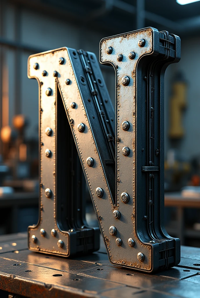 Initial N with metal concept