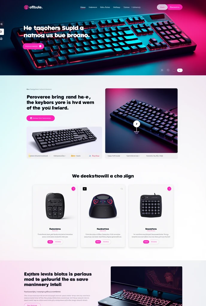 landing page Design.UX/UI [image File]

Design a Compelling landing page for a lead generation campaign, featuring persuasive copy and user-friendly from to the capture leads interested in our [insert product/service].
Product sales landing page, about keyboards, beautiful keyboard images, website topics about keyboards, messages that attract visitors to buy products, product prices, product descriptions, product brands, function buttons on the home product about us website, and reviews from shoppers as product service ratings, product purchase channels, website style with bright tones, [Appropriate and beautiful website elements], [Professional marketing analysis], [Make a responsive website suitable for mobile screens and tablets], [By separating responsive websites into 3 types: computer monitors, handheld and tablet