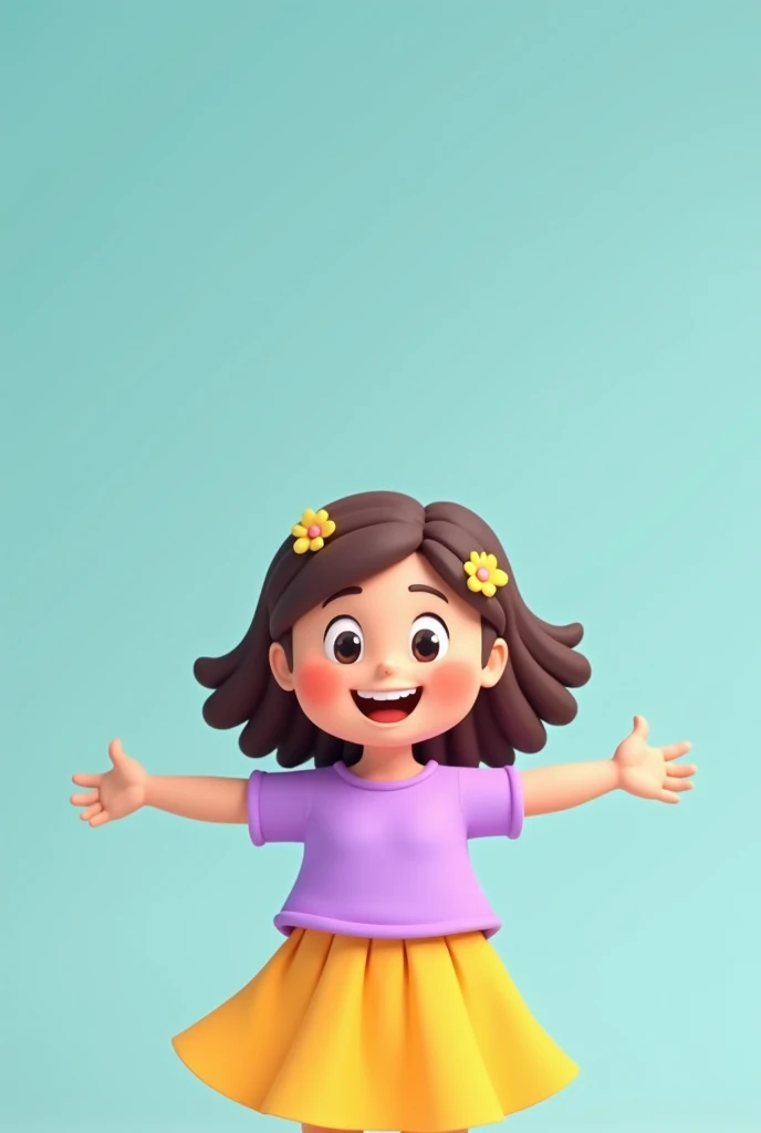 (Most of the background is solid color.),Simple little cute cartoon character picture below