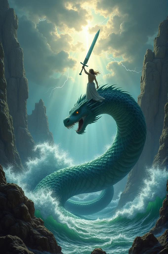 that day, the LORD will punish with his sword— his fierce, great and powerful sword— Leviathan the gliding serpent, Leviathan the coiling serpent; he will slay the monster of the sea.