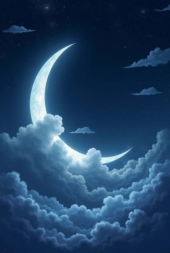 A crescent moon