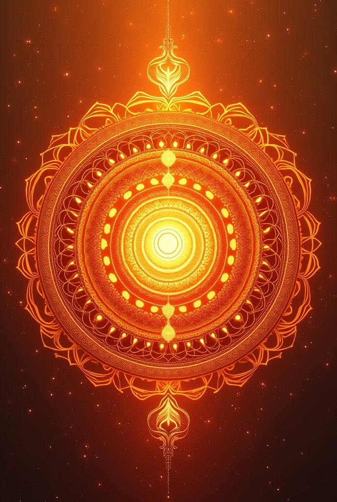  Orange Mandala (Second Chakra - Sacral)
Circles and wavy shapes

