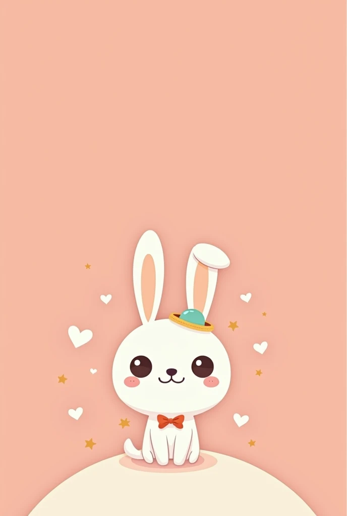 (Most of the background is solid color.),Simple little cute cartoon character picture below