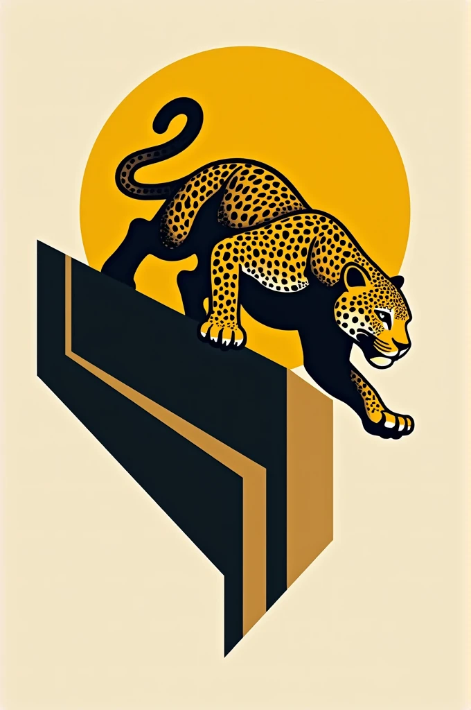Create me an image of a leopard logo