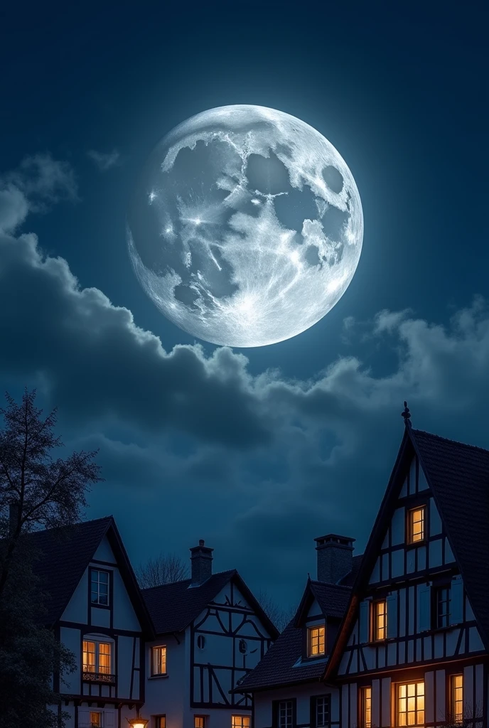 Image of the moon taken from Germany on Monday, August 19, 2024