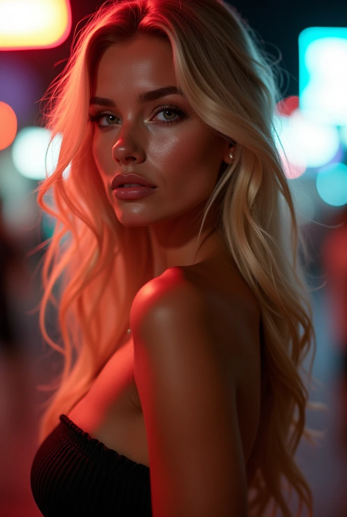 (((best qualityer))),highy detailed, High resolution 25 year old woman, hair blonde, light green eyes, fleshy lips, Seu olhar provocante e fleshy lips prometem sexo intenso e selvagem.