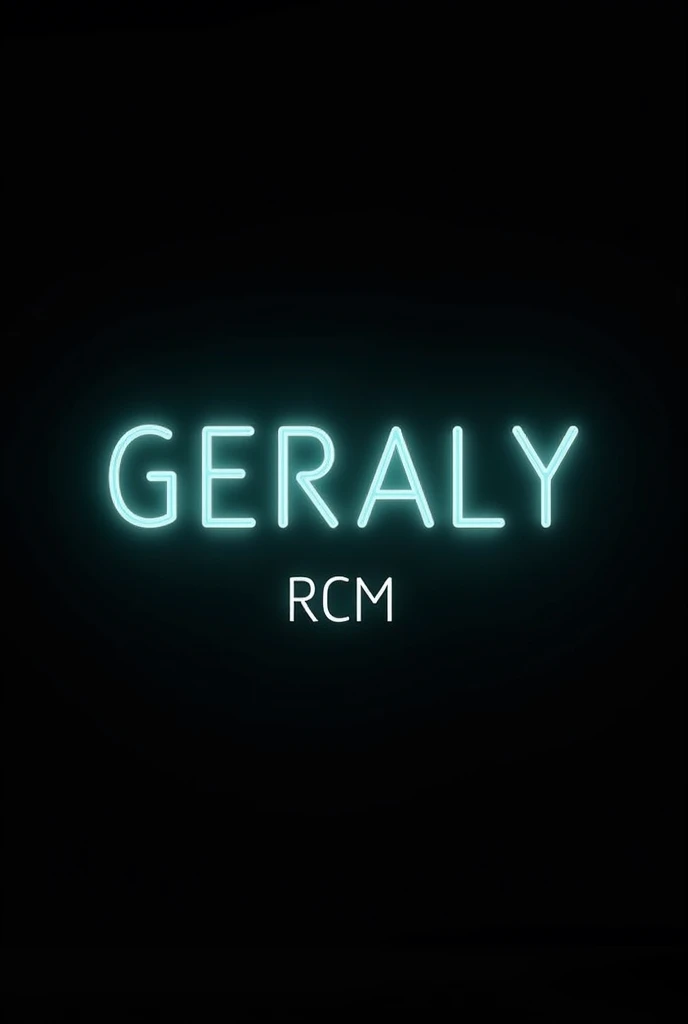 Genera and crea una foto de perfil para Facebook.
Black background, and un elemento de las letras "GERALY" and "RCM"