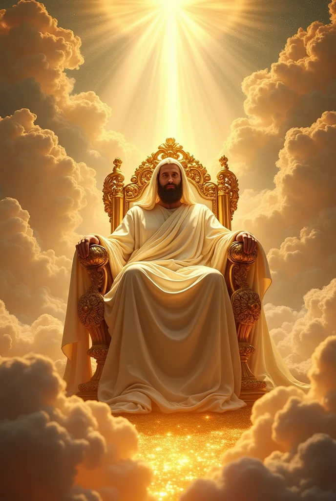 What is God like on his heavenly throne?