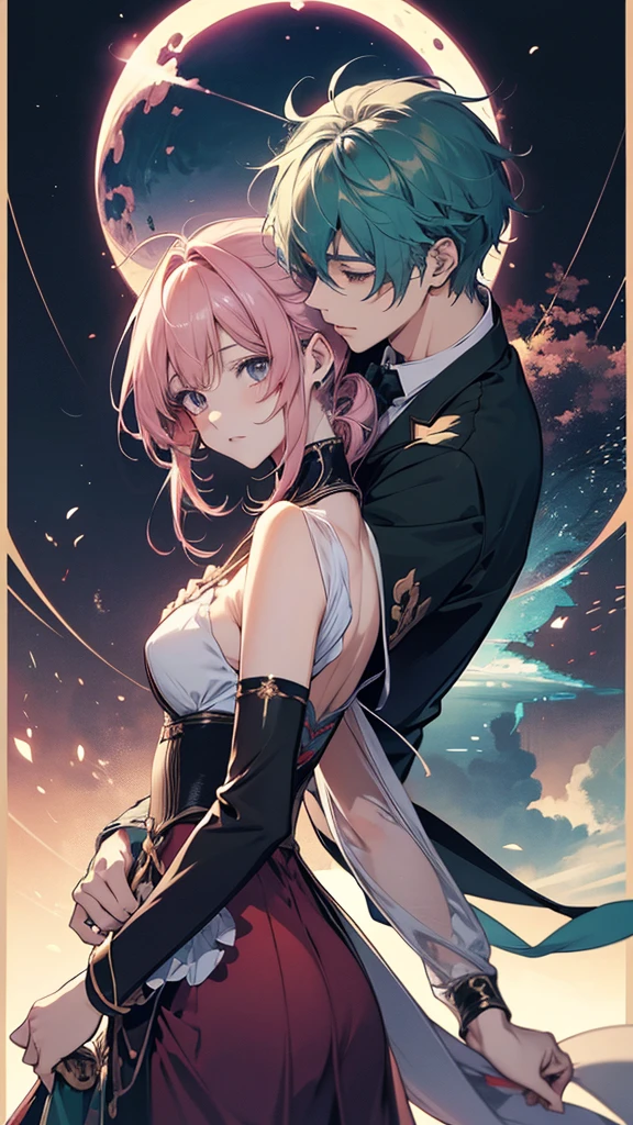 花びらが舞う花畑でキスをするAnimeカップル, two beautiful Anime, Anime Style 4k, Anime, anime art wallpaper 4k, anime art wallpaper 4k, Dreamy psychedelic anime, Best anime 4k konachan wallpaper, Shu, Zerochan Art, 4k anime wallpaper, Gwaiz on pixiv artstation, Gwaiz