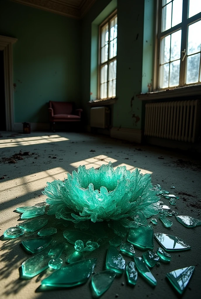 Broken glass nest