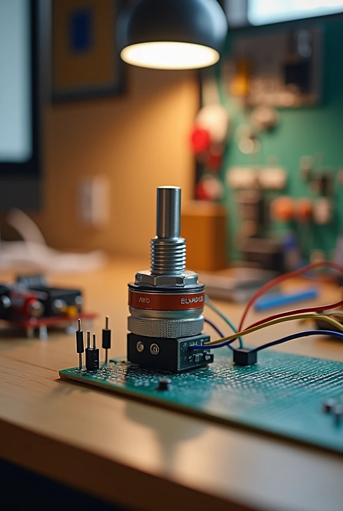 a potentiometer connected to an arduino in a simple way