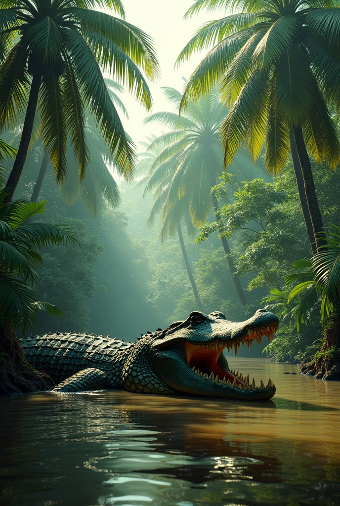 Draw a giant crocodile 