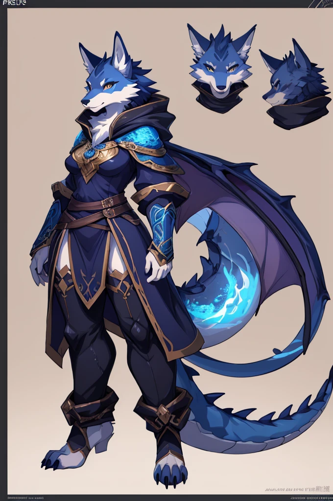 anime character of a woman with a dragon like head and a dragon like tail, concept art by senior character artist, trending on polycount, furry art, spirit fantasy concept art, detailed full body concept art, beautiful full body concept art, detailed full body concept, character design art, anthro concept art, female anthropomorphic wolf, character design contest winner