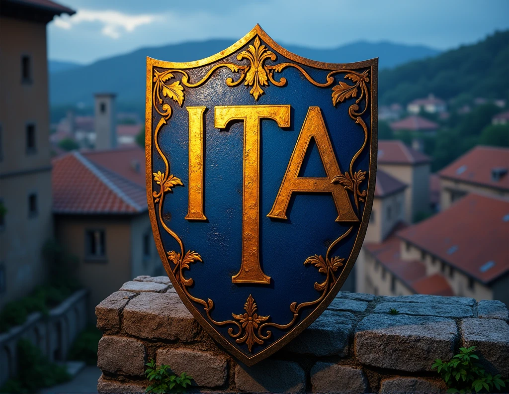 heraldic shield with the acronym itia 