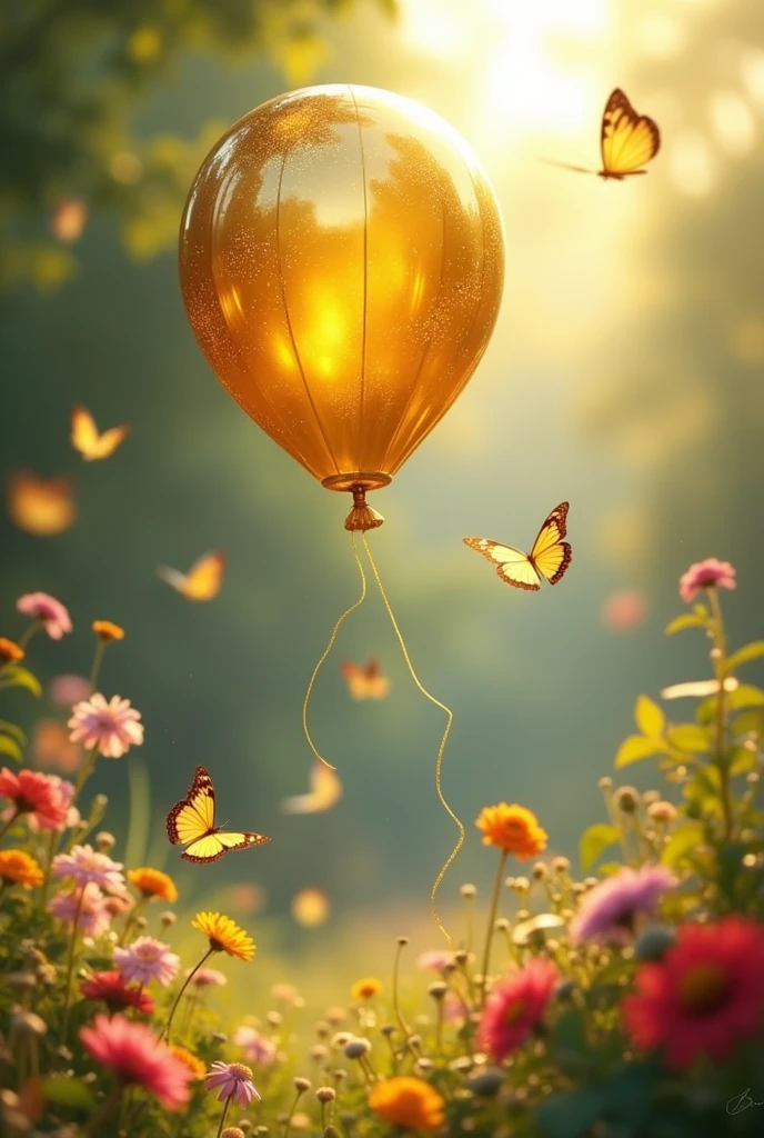 gold balloon