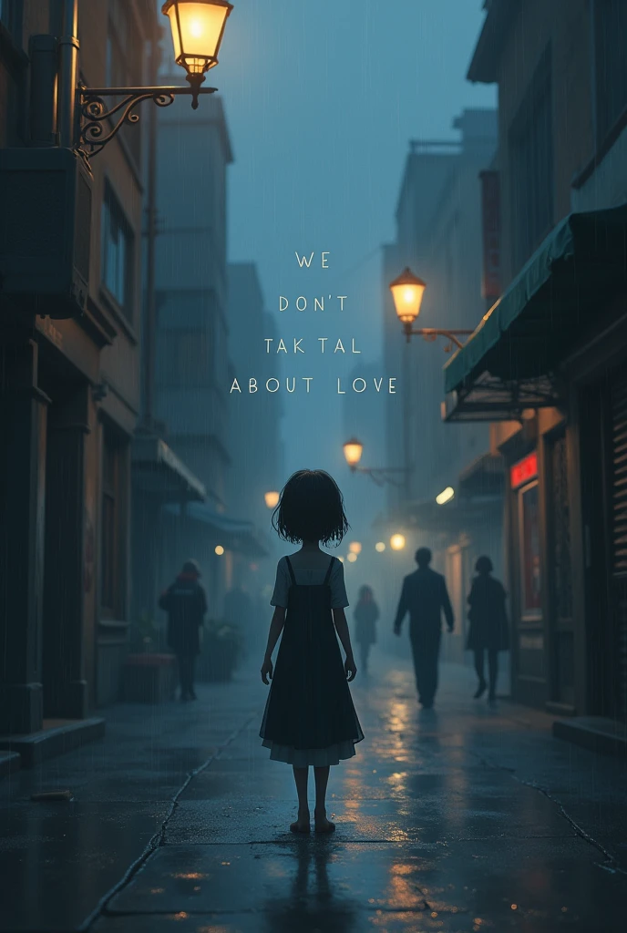 WE DON'T TALK ABOUT LOVE So we don't seem weak We are weak Because we don't talk about love