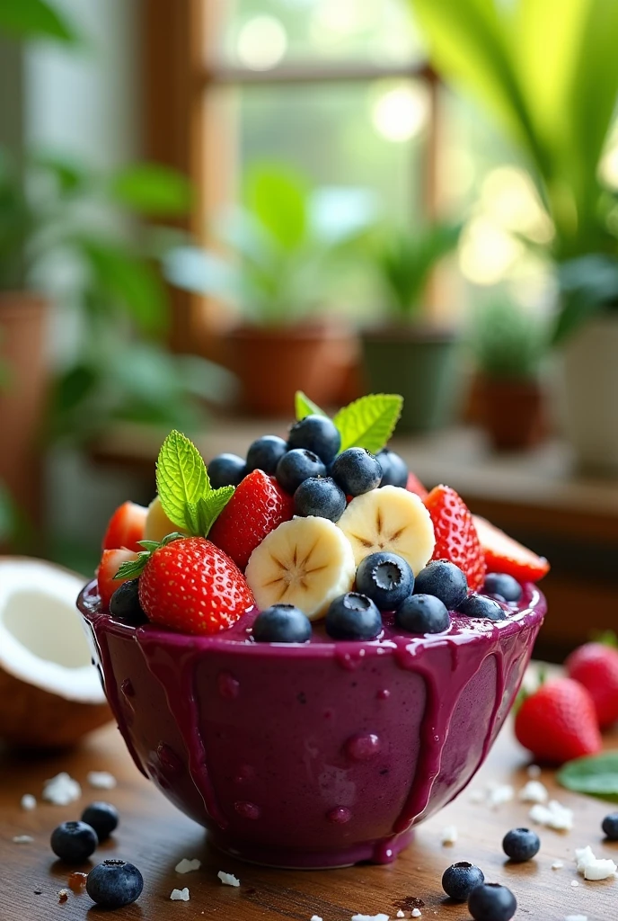 Cold açai sweating

