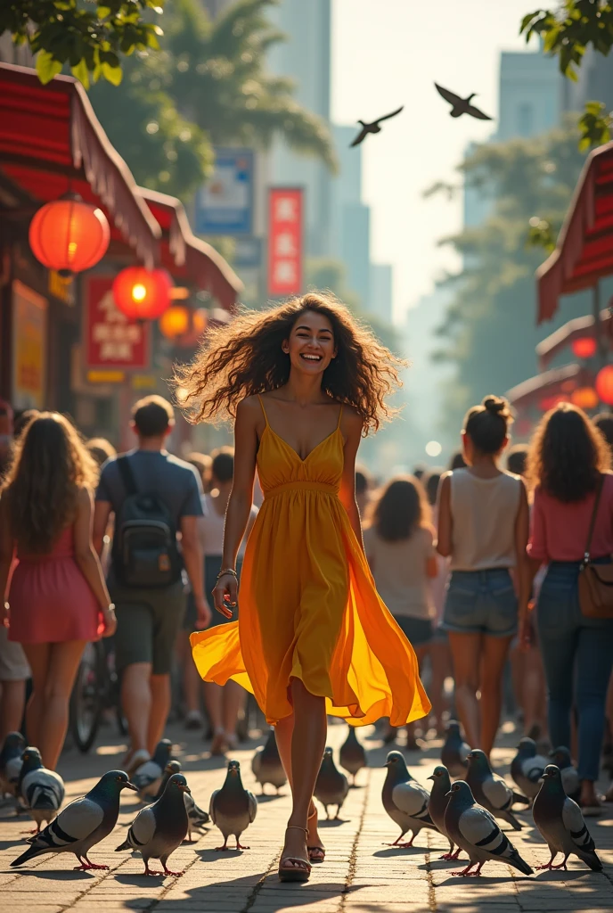 Crowd gif of street