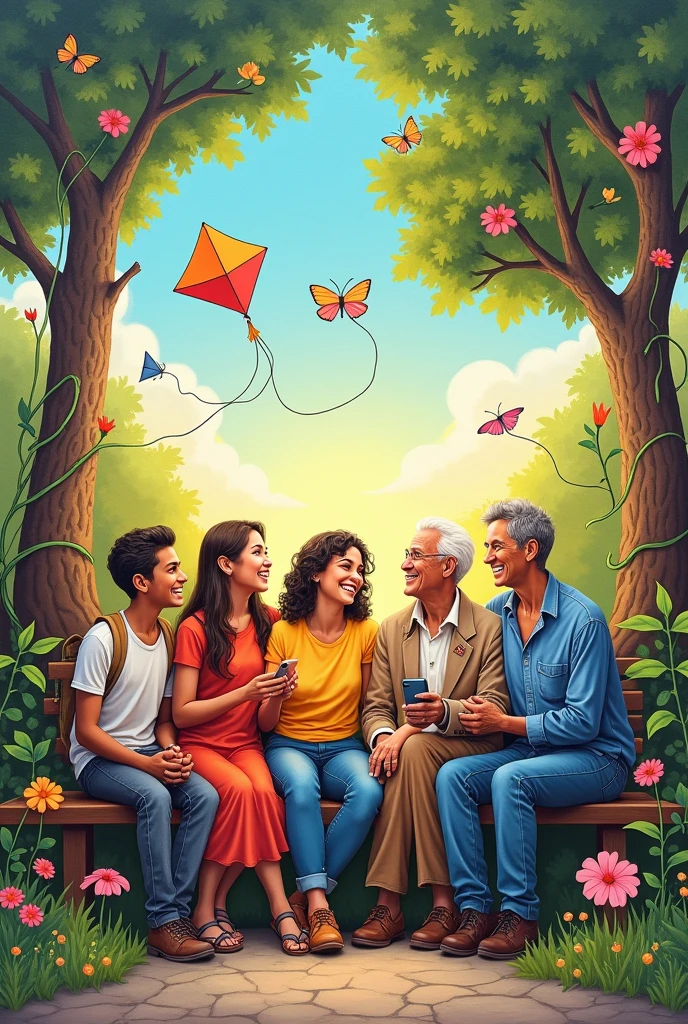 Mural on the value of friendship
