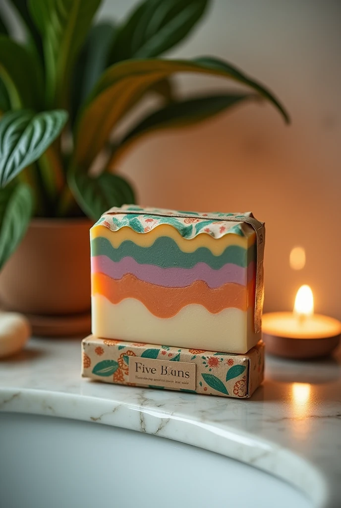 Soap with the name five skins