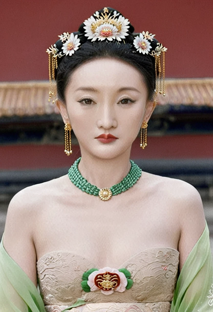 Female emperors of the Qing Dynasty, Full body nude seen from the front, Outside the Qing Dynasty Palace