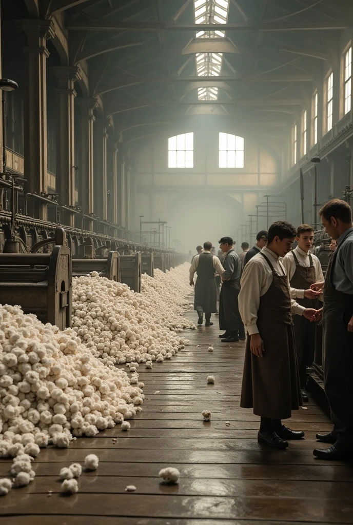 1900 workers work in cotton trade in factory