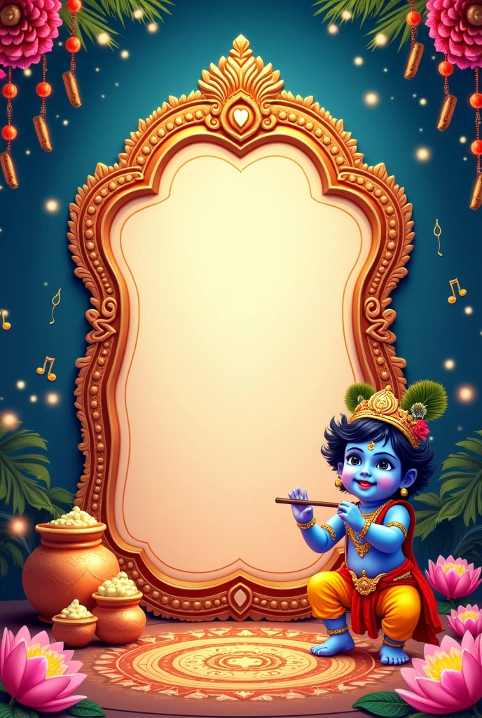 Krishna janmashtami shedule blank template