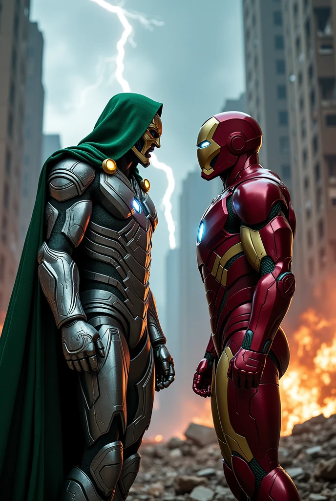 Dr doom and ironman with robert downy jr