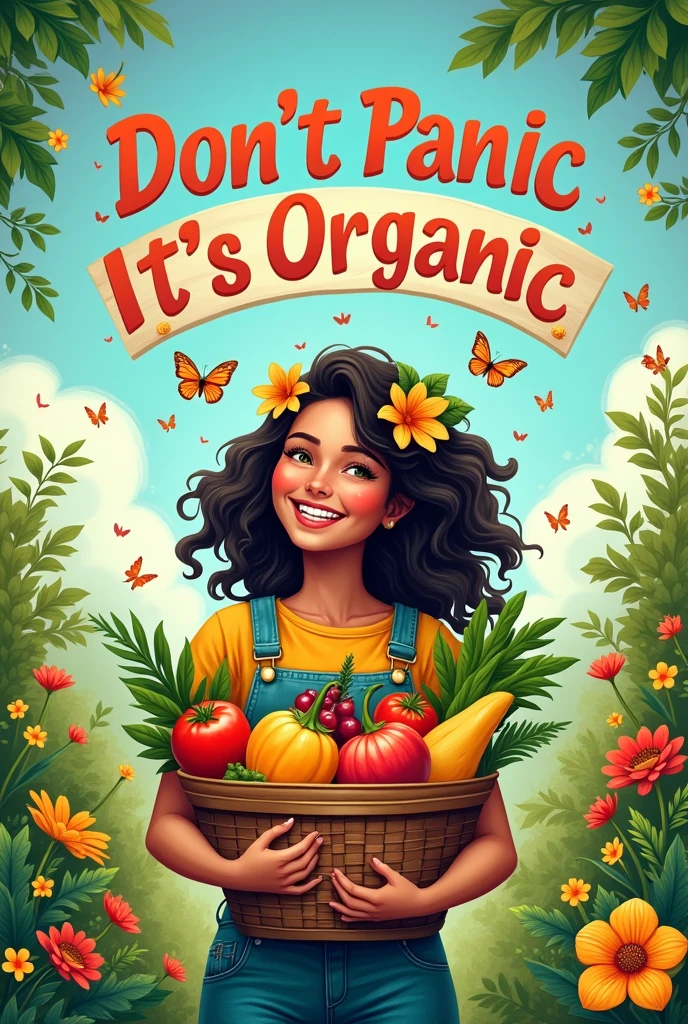 Poster about "don't panic, it's organic"