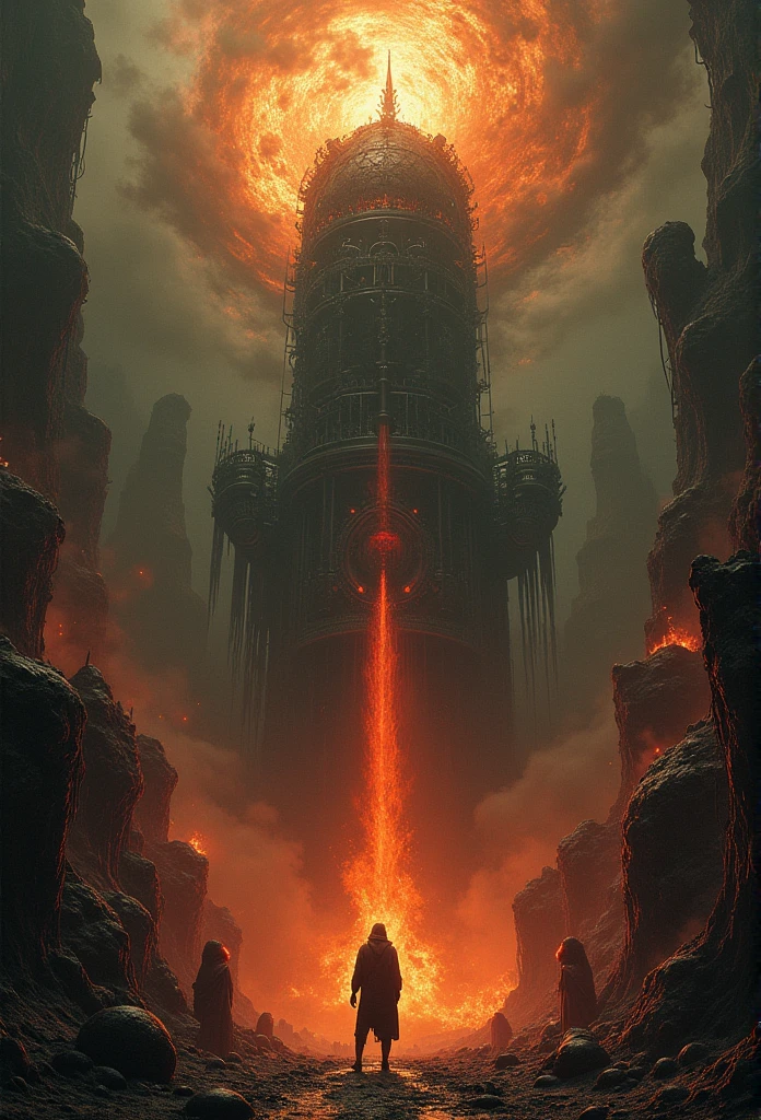 Dante's Inferno, high detail, Surreal, Super complex and detailed, Extremely detailed, depths of hell, Crying Engine, Global Illumination, Super resolution