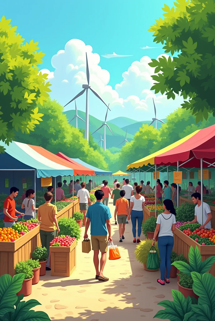 Create a customer description image with the following characteristics: Sustainability Low price Ecological footprint