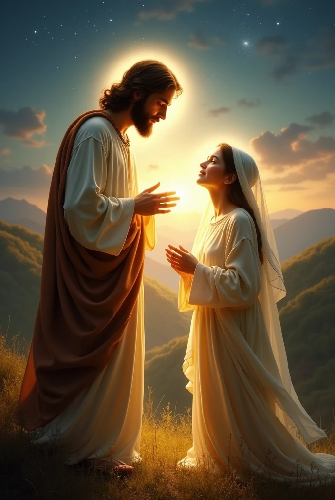 Make Jesus reflect a light on Mary