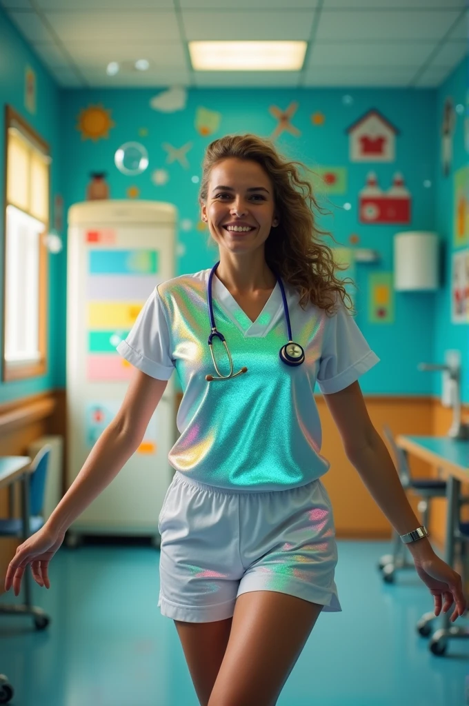 Naked nurse dancing