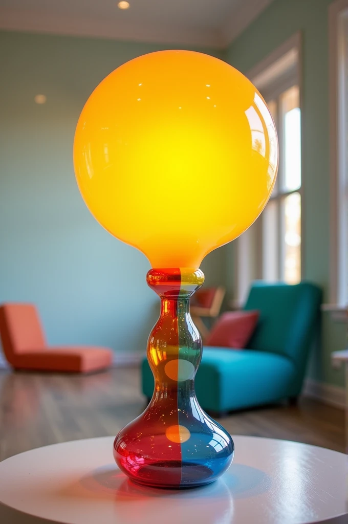 Image of a pumped-up lamp