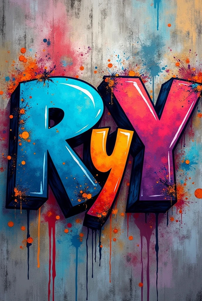Graffiti style logo with the initials "R y Y"