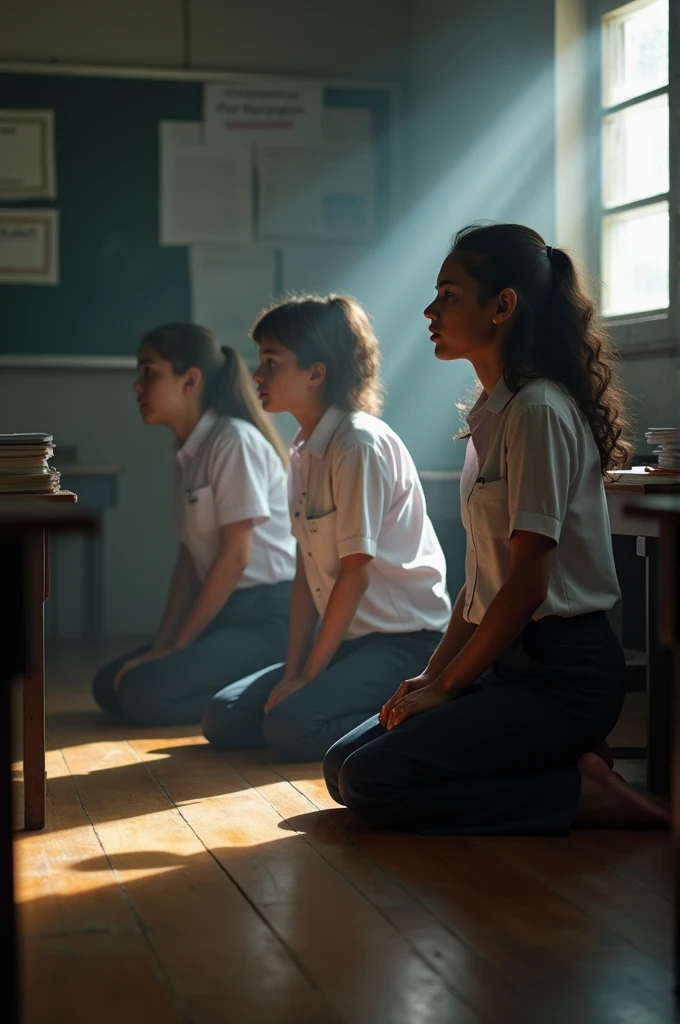 Students punished by kneel down