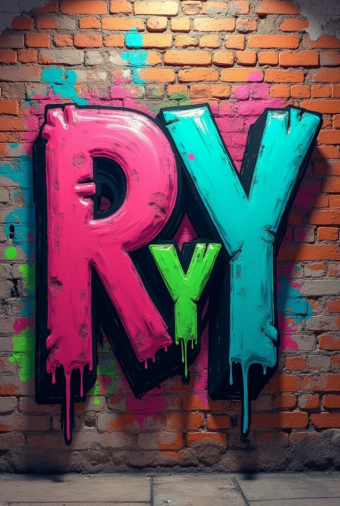 Graffiti style logo with the initials "R y Y" 