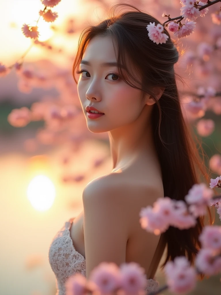 8k Beautiful Nude Asian Woman, big , sexy pose