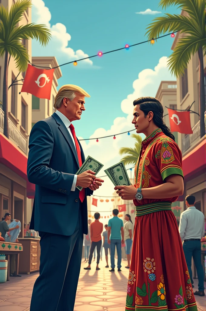 one currency against another (For example, The US dollar against the Mexican peso).
