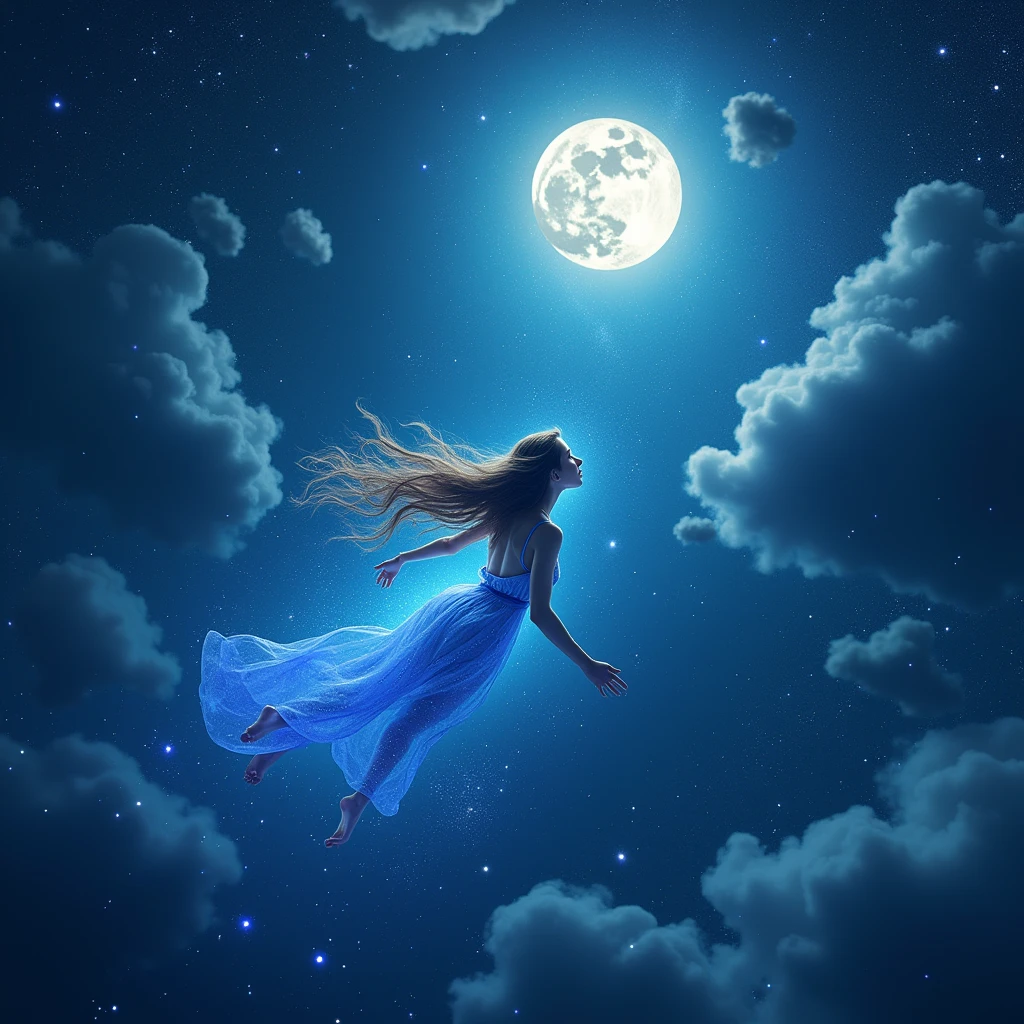 Swimming in the starry sky、Fantasy、