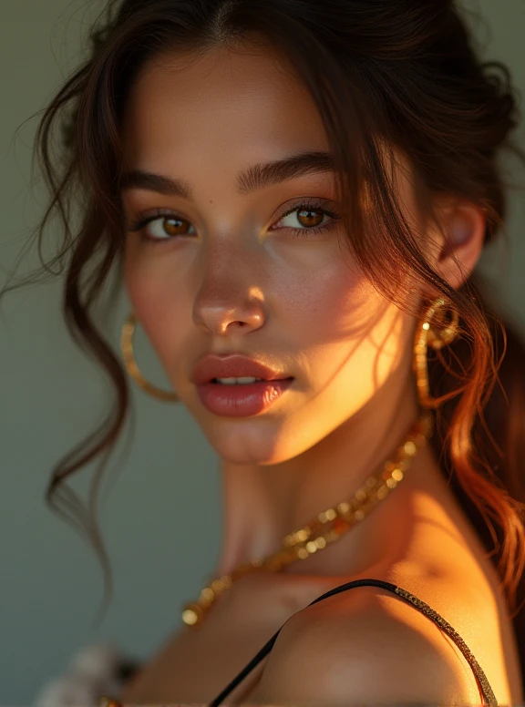 (Delicate lips), (Realistically:1.37), (Vibrant colors), (Studio Lighting), (concentrate), (High Dynamic Range), (bokeh), (in contrast), (Kilogram:1.2), (grace), (grace), (like々Shii), (Luxury accessories), (Shining eyes), (shine), (Calm), (shine), (dream-like), (Dynamic), (Wonderful stuff), (Sensitive), (dramatic), (complicated), (eternal), (Dress nicely), (mystery), (mystery), (mystery), (picture perfect), (interesting), (personality), (masterpiece), (high resolution), (Best quality, 4K, 8k), Solitary, 18 year old girl