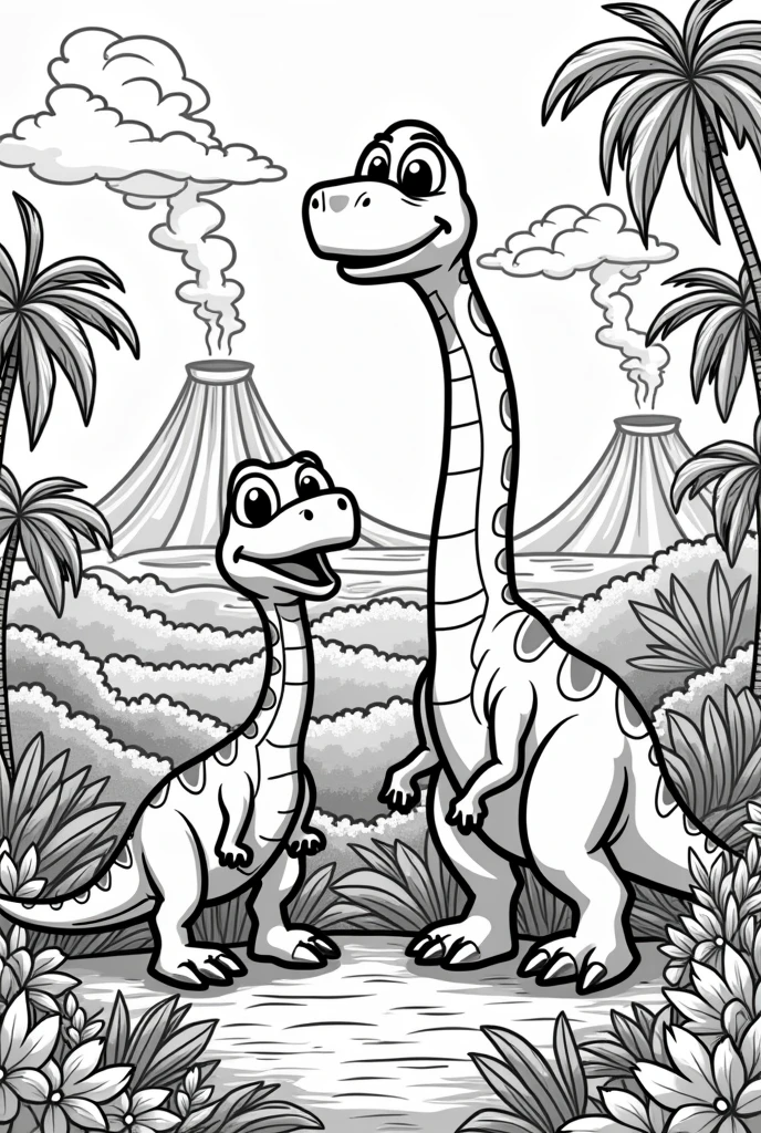 animated dinosaurs to color