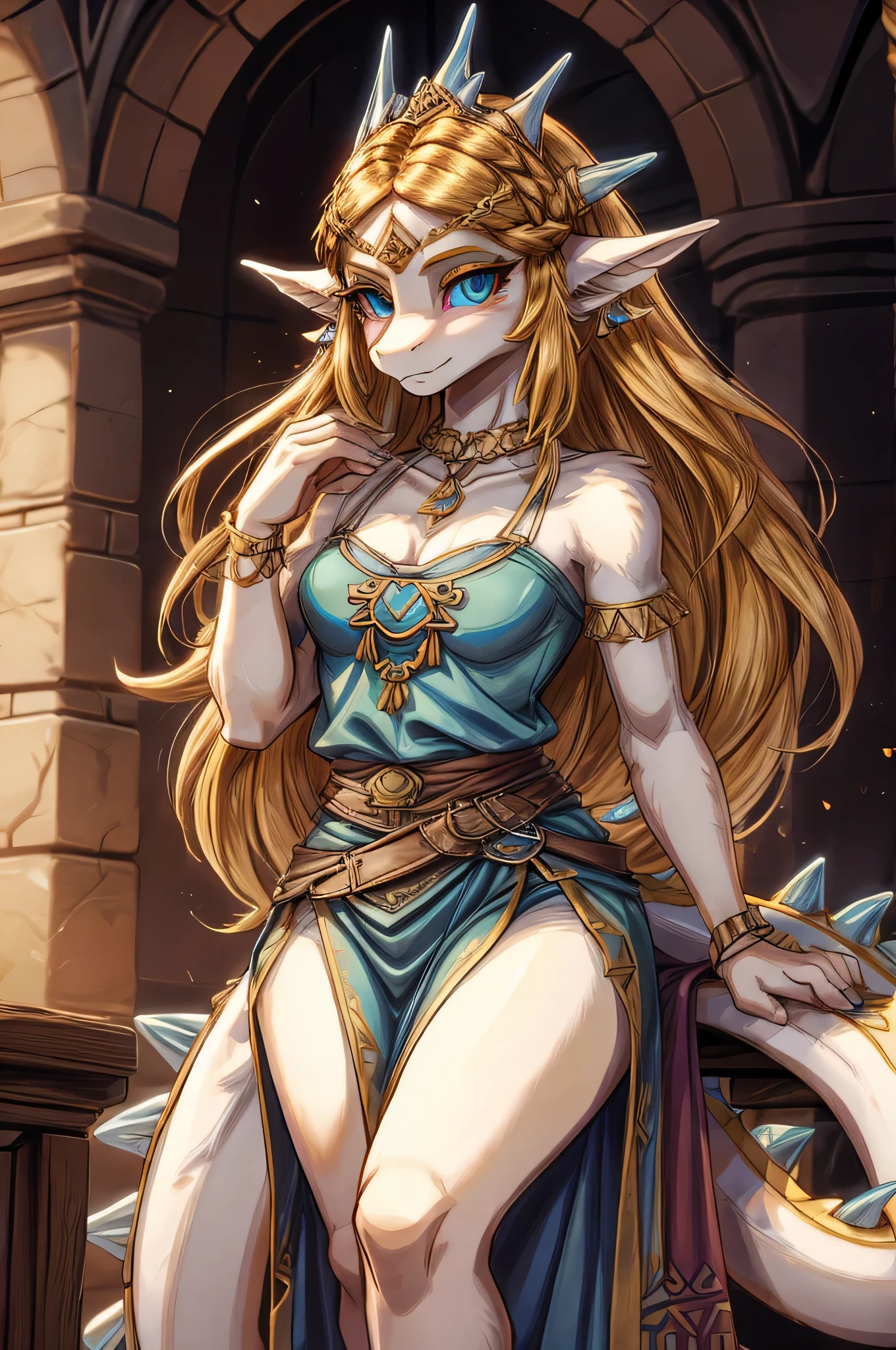 Princess zelda Light dragon antropomorfica form