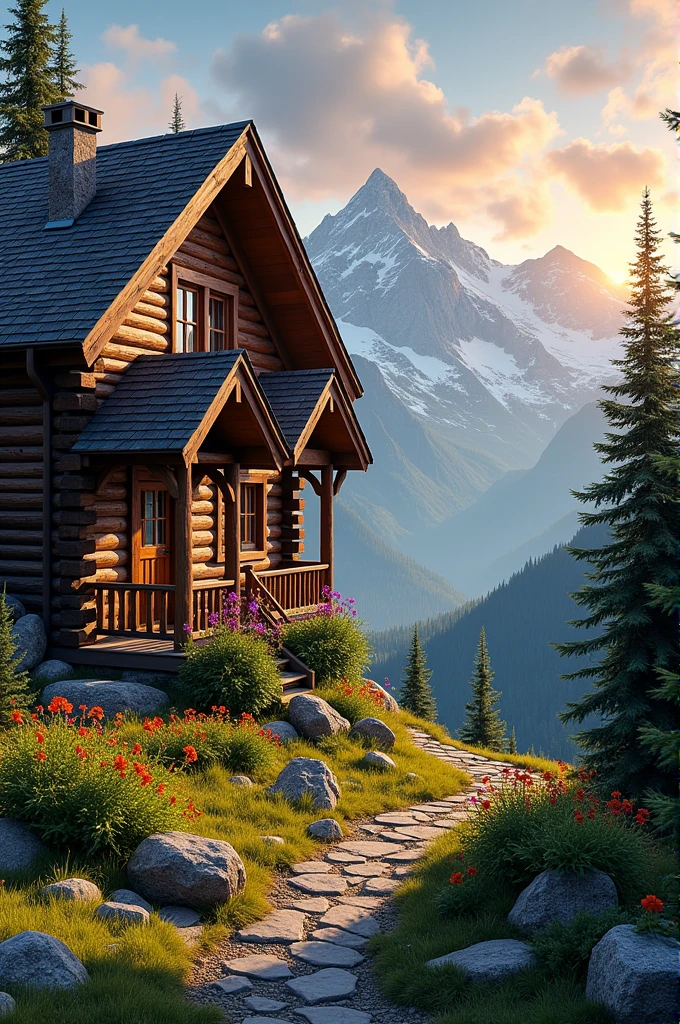 A house in the mountains 