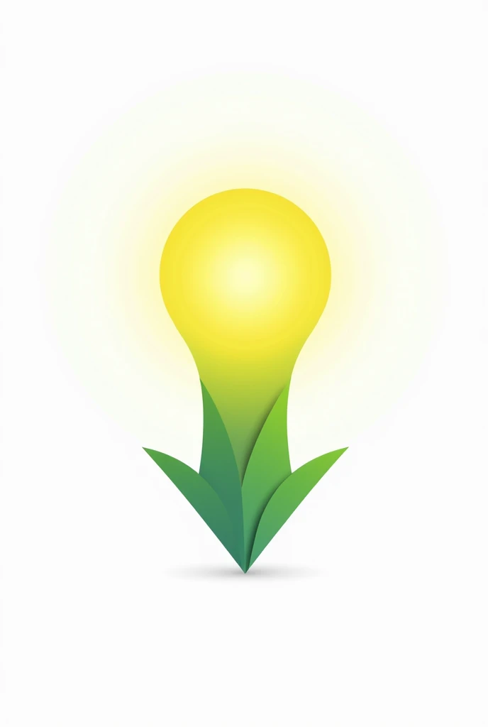 A logo of a light bulb with a downward arrow meaning energy saving