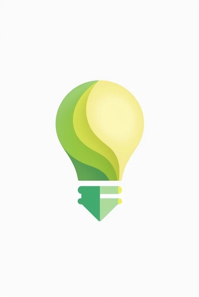 A logo of a light bulb with a downward arrow meaning energy saving
