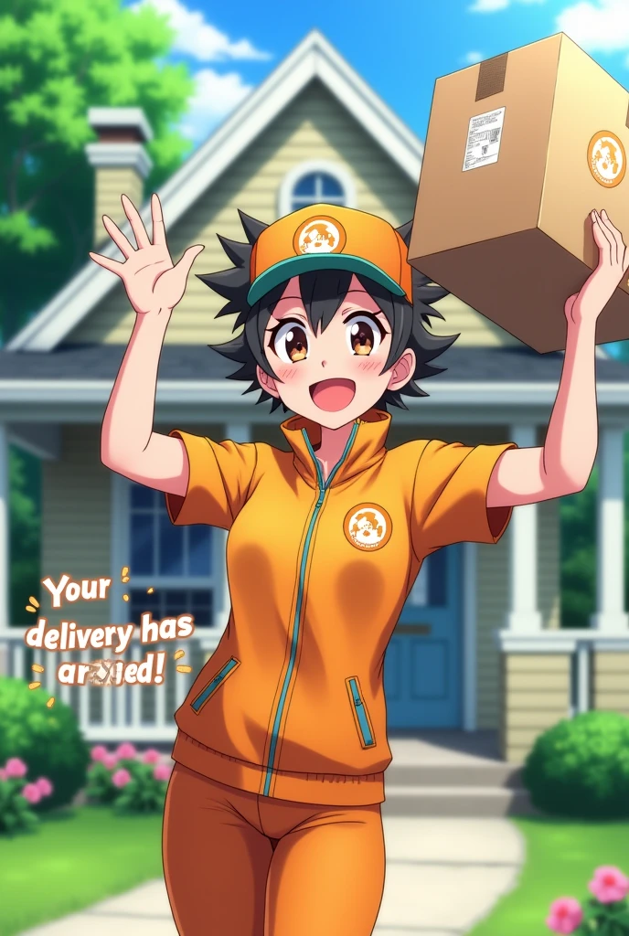 Delivered home Anime What does Moto Express say?