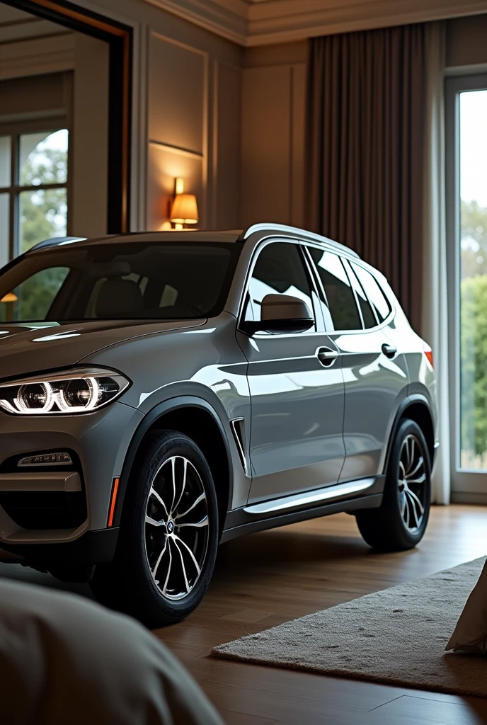 BMW X3 is at the bedside