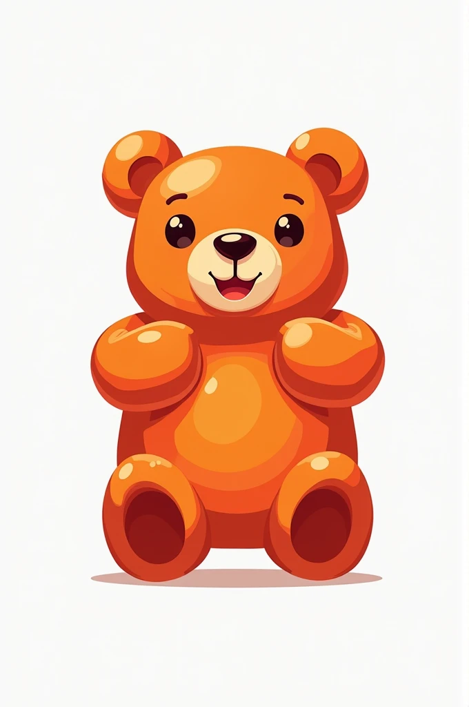 Create a creative and simple logo for a spicy gummy bear business.